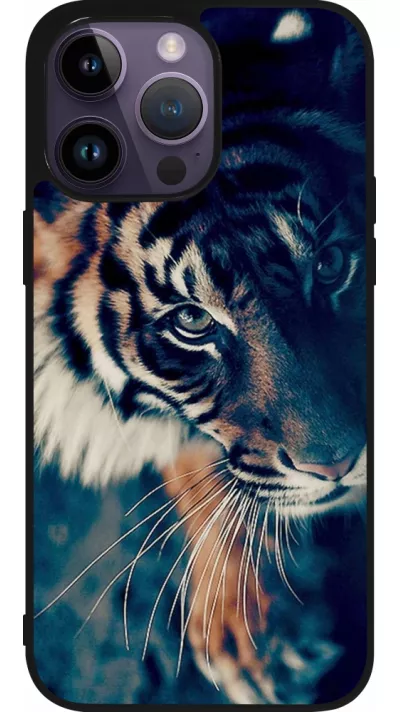 iPhone 15 Pro Max Case Hülle - Silikon schwarz Incredible Lion