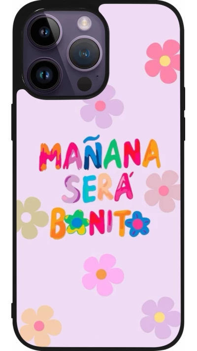 iPhone 15 Pro Max Case Hülle - Silikon schwarz Karol G Manana sera bonito
