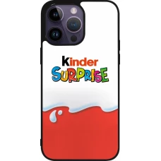 iPhone 15 Pro Max Case Hülle - Silikon schwarz Kinder Surprise