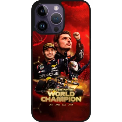 iPhone 15 Pro Max Case Hülle - Silikon schwarz Max Verstappen Champion 2023