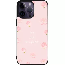Coque iPhone 15 Pro Max - Silicone rigide noir Mom 2023 your are magical