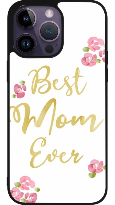 iPhone 15 Pro Max Case Hülle - Silikon schwarz Mom 2024 best Mom ever