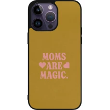 iPhone 15 Pro Max Case Hülle - Silikon schwarz Mom 2026 Are Magic
