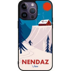 iPhone 15 Pro Max Case Hülle - Silikon schwarz Nendaz Cabane Ski