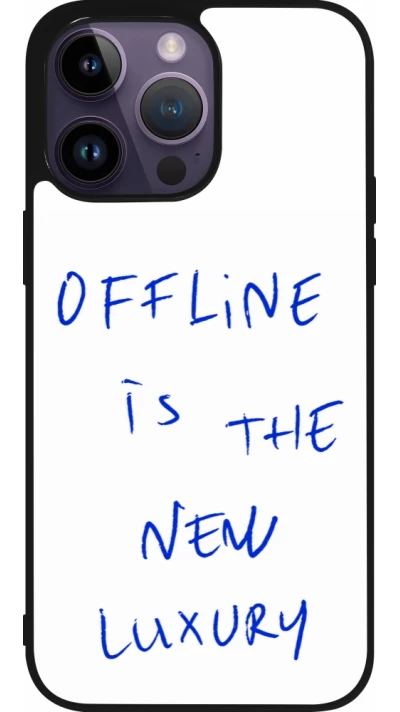 iPhone 15 Pro Max Case Hülle - Silikon schwarz Offline is the new luxury