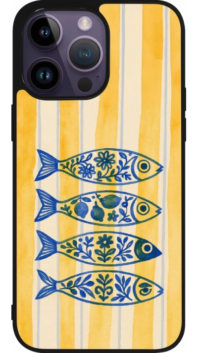 iPhone 15 Pro Max Case Hülle - Silikon schwarz Portuguese fish 2026