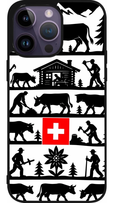 iPhone 15 Pro Max Case Hülle - Silikon schwarz Poya Schweiz 1