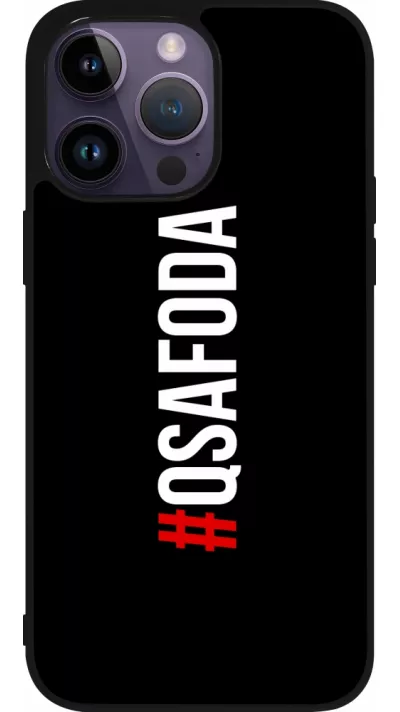 iPhone 15 Pro Max Case Hülle - Silikon schwarz Qsafoda 1