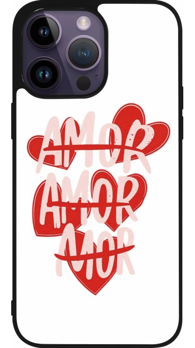 iPhone 15 Pro Max Case Hülle - Silikon schwarz Saint Valentines Day 26 Amor