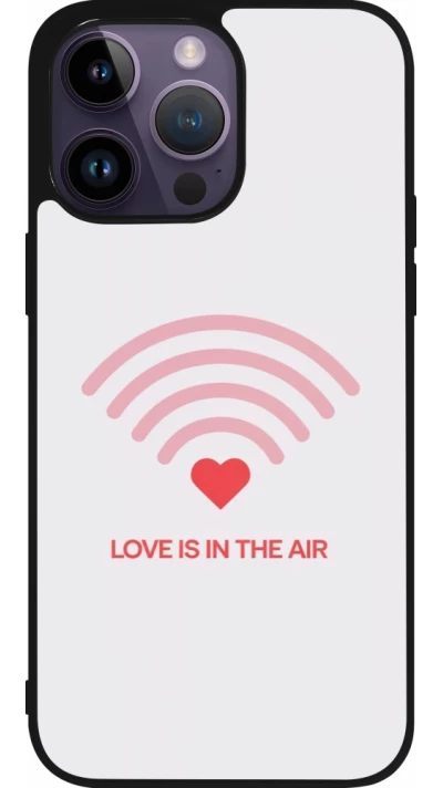 iPhone 15 Pro Max Case Hülle - Silikon schwarz Saint Valentines Day 26 Love is in the air