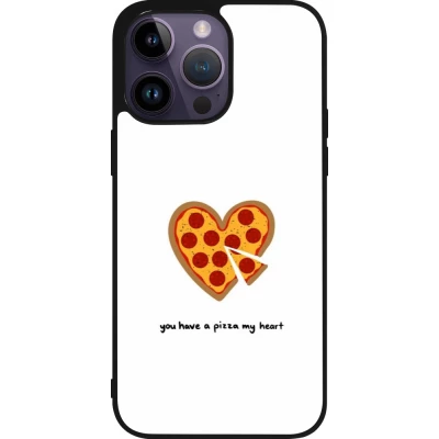 iPhone 15 Pro Max Case Hülle - Silikon schwarz Saint Valentines Day 26 You have my pizza heart