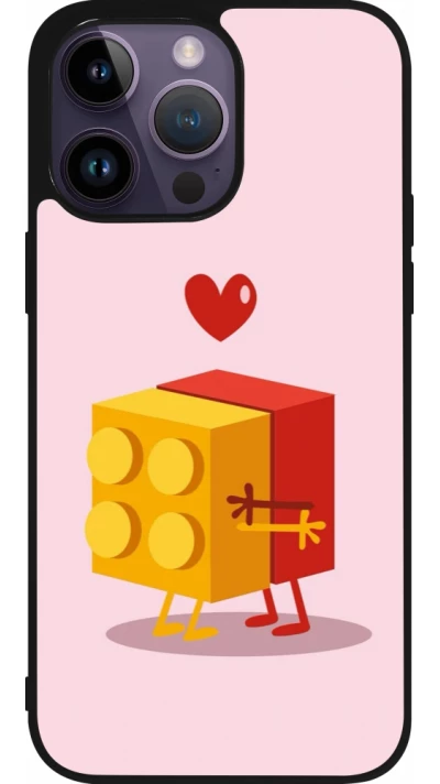 Coque iPhone 15 Pro Max - Silicone rigide noir Saint Valentines Day 26 Puzzle