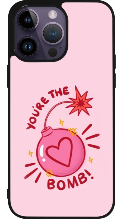 Coque iPhone 15 Pro Max - Silicone rigide noir Saint Valentines Day 26 You are the bomb