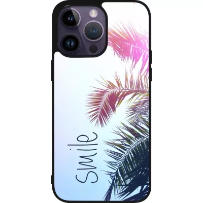 iPhone 15 Pro Max Case Hülle - Silikon schwarz Smile 05