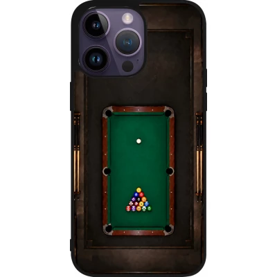 Coque iPhone 15 Pro Max - Silicone rigide noir Sports 2026 Billard