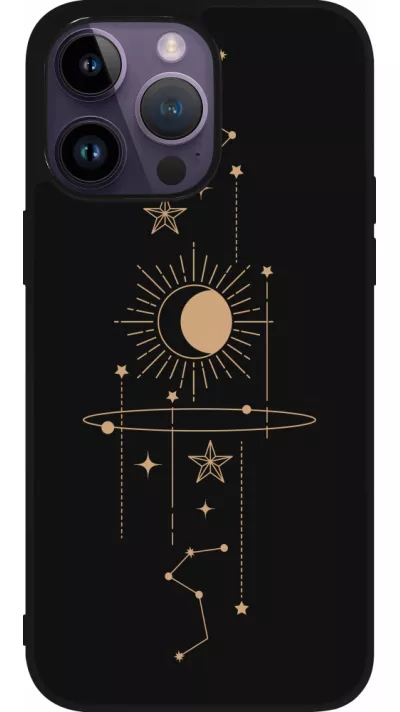 Coque iPhone 15 Pro Max - Silicone rigide noir Spring 23 astro