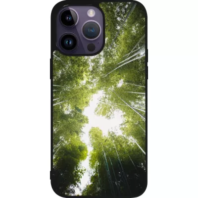 iPhone 15 Pro Max Case Hülle - Silikon schwarz Spring 23 forest blue sky