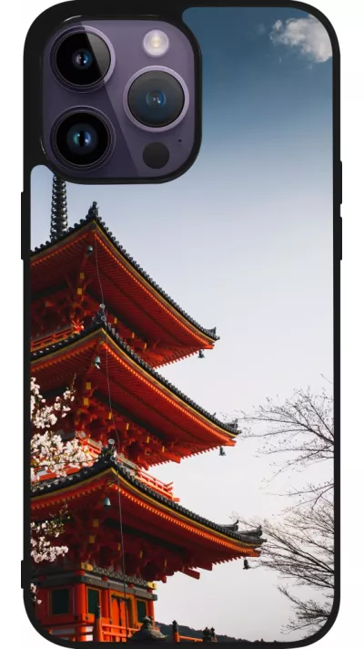 Coque iPhone 15 Pro Max - Silicone rigide noir Spring 23 Japan