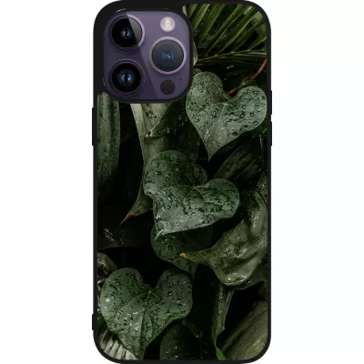 iPhone 15 Pro Max Case Hülle - Silikon schwarz Spring 23 fresh plants