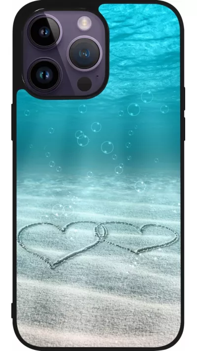 Coque iPhone 15 Pro Max - Silicone rigide noir Summer 18 19