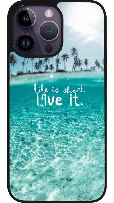 Coque iPhone 15 Pro Max - Silicone rigide noir Summer 18 24