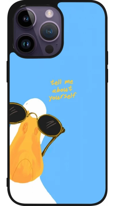 Coque iPhone 15 Pro Max - Silicone rigide noir Tell me about yourself Summer 2026