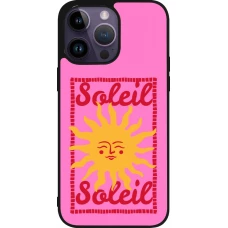 Coque iPhone 15 Pro Max - Silicone rigide noir Sun sun 2026