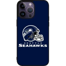 Coque iPhone 15 Pro Max - Silicone rigide noir Super Bowl 26 Seattle 3