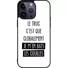 iPhone 15 Pro Max Case Hülle - Silikon schwarz Le truc globalement bats les couilles