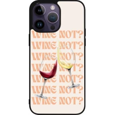 iPhone 15 Pro Max Case Hülle - Silikon schwarz Wine not