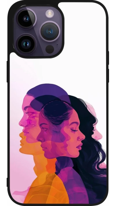Coque iPhone 15 Pro Max - Silicone rigide noir Womens day 2026 10