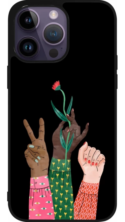 Coque iPhone 15 Pro Max - Silicone rigide noir Womens day 2026 2