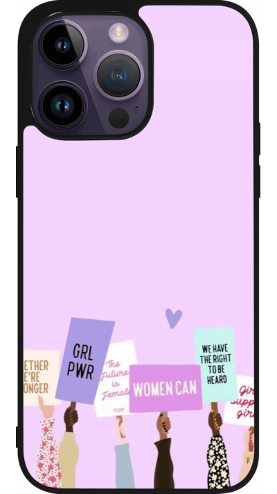 Coque iPhone 15 Pro Max - Silicone rigide noir Womens day 2026 9