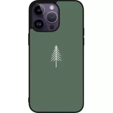 iPhone 15 Pro Max Case Hülle - Silikon schwarz Christmas 22 minimalist tree