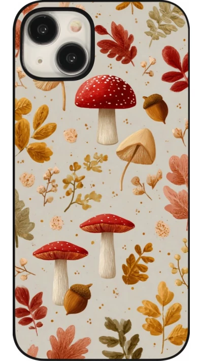 Coque iPhone 15 Plus - Autumn 26 Mushrooms and leaves