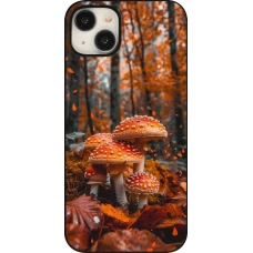 Coque iPhone 15 Plus - Autumn 26 Mushrooms in the woods
