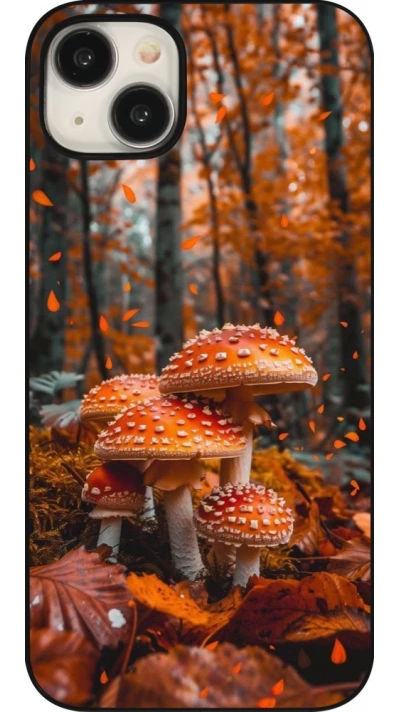 Coque iPhone 15 Plus - Autumn 26 Mushrooms in the woods