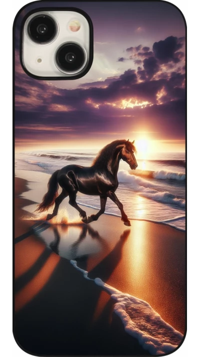 iPhone 15 Plus Case Hülle - Pferd majestätisch Strand