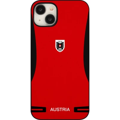 iPhone 15 Plus Case Hülle - O?sterreich 2026 personalisierbares Fussballtrikot
