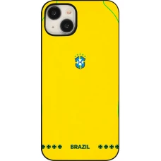 Coque iPhone 15 Plus - Maillot de football Bresil 2026 personnalisable