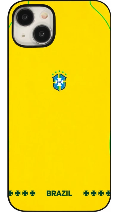 Coque iPhone 15 Plus - Maillot de football Bresil 2026 personnalisable