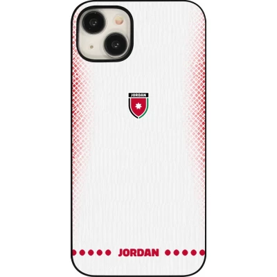 iPhone 15 Plus Case Hülle - Jordanien 2026 personalisierbares Fussballtrikot