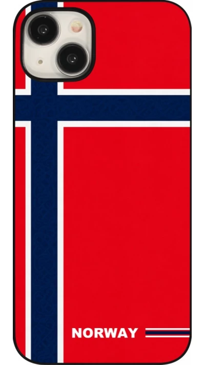 iPhone 15 Plus Case Hülle - Norwegen 2026 personalisierbares Fussballtrikot