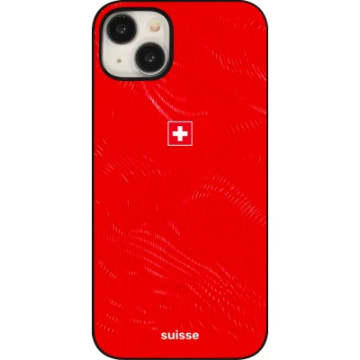 iPhone 15 Plus Case Hülle - Schweiz 2026 personalisierbares Fussballtrikot