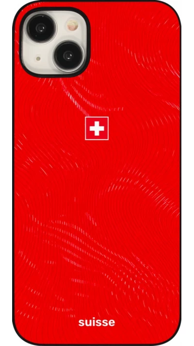 iPhone 15 Plus Case Hülle - Schweiz 2026 personalisierbares Fussballtrikot