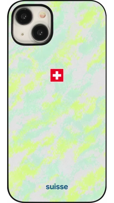 iPhone 15 Plus Case Hülle - Schweiz Away 2026 personalisierbares Fussballtrikot