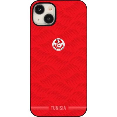 iPhone 15 Plus Case Hülle - Tunesien 2026 personalisierbares Fussballtrikot