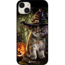 Coque iPhone 15 Plus - Halloween 21 Witch cat