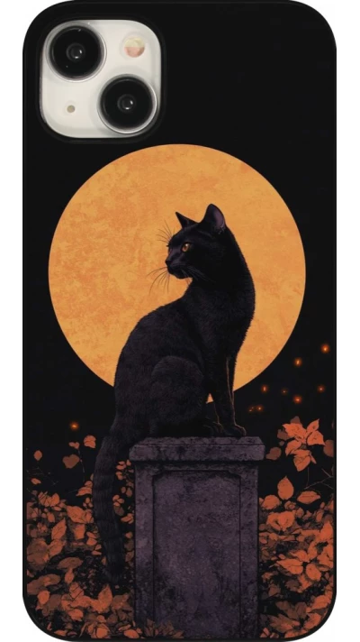 iPhone 15 Plus Case Hülle - Halloween 2026 Cat Art Nouveau