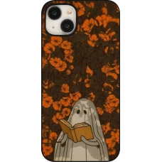 iPhone 15 Plus Case Hülle - Halloween 2026 Ghost reading